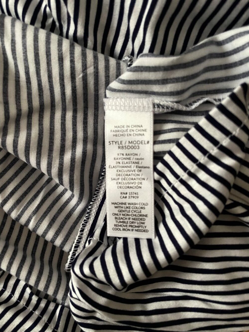 Splendid Heavenly Navy Blue and White Striped Pajama Set - Picture 16 of 16